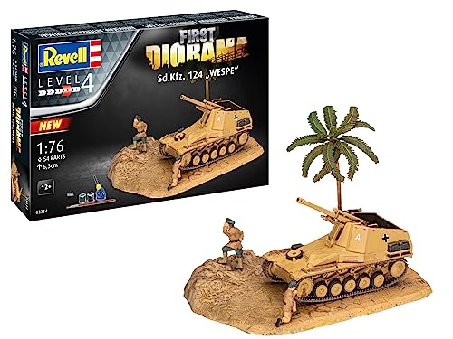 Revell - Maqueta First Diorama Set - Sd.Kfz. 124 Wespe