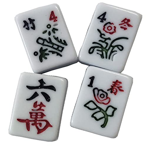 RISELY Mesa Plegable De Mahjong De 16,5 Pulgadas, Mesa Juego Cartas Dominó para 4 Jugadores con 4 Portavasos Y 4 Bandejas para Fichas Y Patas Mesa Extraíbles,rodamiento 50kg,para Fiesta Camping