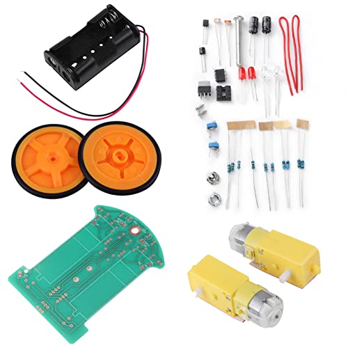 Robots Smart Tracking Car DIY Accesorios Kit Conjunto de Componentes Electrónicos Smart Robot Car Chasis Kit DIY Robot Car Kit para Niños Adolescentes DIY