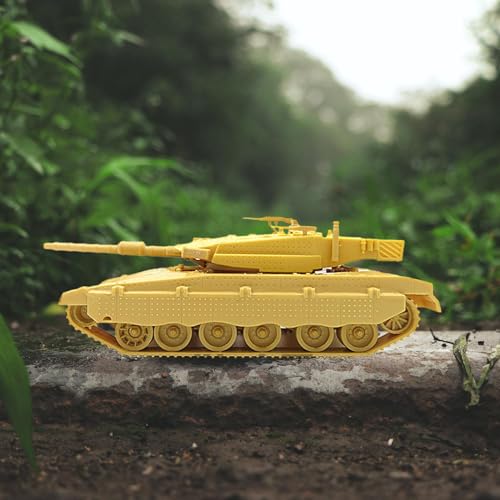 rockible Kits de Modelos de Tanque a Escala 1:72, Tanque en Miniatura, Kits de construcción DIY ensamblar Recuerdos de Fiesta vehículo Modelo de Tanque Juguete, Merkavá