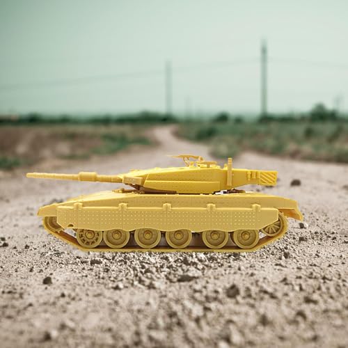 rockible Kits de Modelos de Tanque a Escala 1:72, Tanque en Miniatura, Kits de construcción DIY ensamblar Recuerdos de Fiesta vehículo Modelo de Tanque Juguete, Merkavá