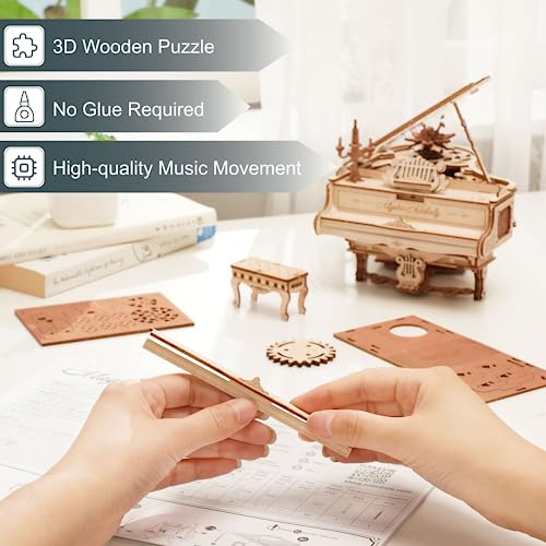 ROKR Piano Maquetas-Maquetas para Construir Adultos-Juego de Mesa Adulto Idea de Regalo para Hombre Mujer(AMK81)