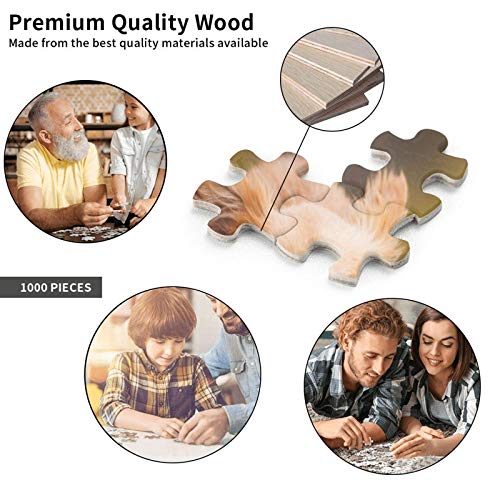 Rompecabezas 1000 Piezas Chihuahua Blur Dogs Bokeh Brown Chihuahua Divertido Rompecabezas de Madera Juguete Familia Juego decoración de Pared para Adultos Adolescentes