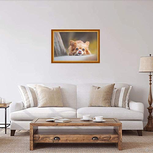 Rompecabezas 1000 Piezas Chihuahua Blur Dogs Bokeh Brown Chihuahua Divertido Rompecabezas de Madera Juguete Familia Juego decoración de Pared para Adultos Adolescentes