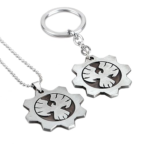 RuBeru 2 llaveros y llaveros de anime de Gears Of Wars, accesorios para colecciones de fans, Multicolor, Talla única