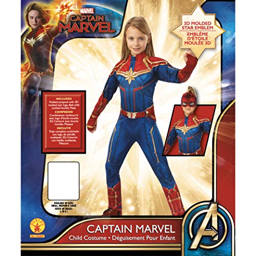 Rubie's- Capitán Captain Marvel Disfraz, Multicolor, M (700597)