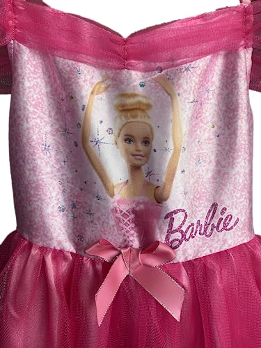 Rubies Disfraz Barbie OPP barato para niñas, Vestido satinado, Oficial Barbie Mattel para Carnaval, Halloween, cumpleaños, regalos