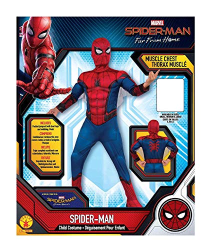 Rubies Disfraz de Spider-Man Lejos de casa Oficial de Marvel, Spiderman para niños