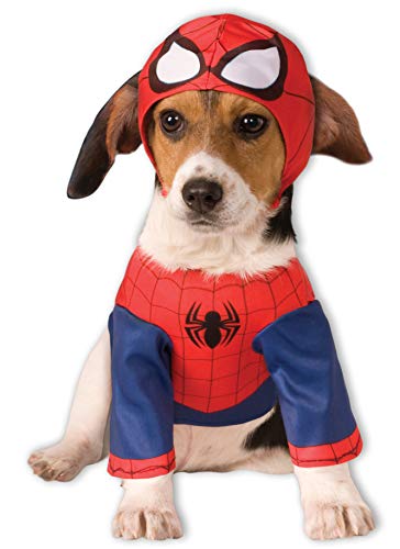 Rubies Disfraz para mascota - Spiderman superhéroe, perro talla S