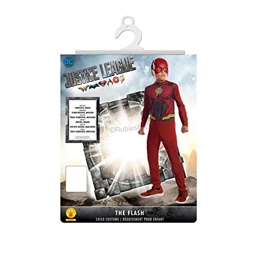 RUBIE'S justice league Disfraz, color flash-rango de entrada, Flash-7-8 ans-117 à 128 cm (RUBIES I-630860L)