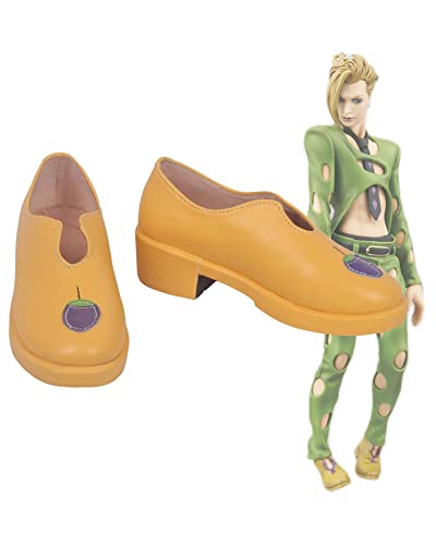 RUIRUICOS JoJo's Bizarre Adventure: Vento Aureo Pannacotta Fugo Cosplay Shoes Boots Halloween Carnival Cosplay Custom Made 35 AS P