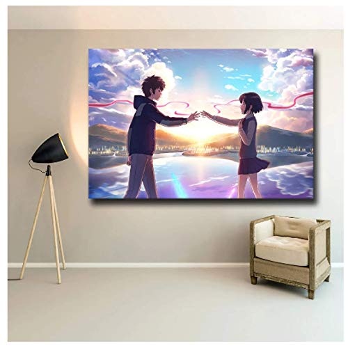 RUIYANMQ Puzzle 1000 Piezas Película Anime Kimi No Nawa Tu Nombre Póster Arte de Pared Japonés Infantil Arte para Adultos Juegos Infantiles Juguete Educativo K49Ya