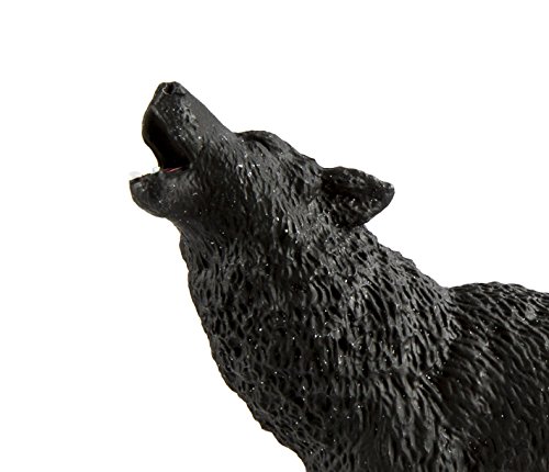 Safari Ltd. North American Wildlife Lobo negro Figura de juguete para niños y niñas - A partir de 3 años