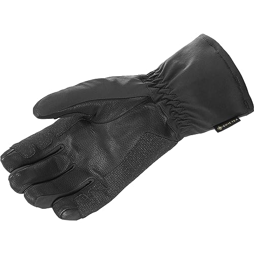 Salomon QST Gore-Tex Guantes Esqui snowboard de Unisexo Con Máximo Agarre, Protege del Frío y de la Nieve, Ideal para esquí, Negro, Extra Small