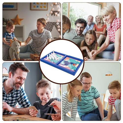 Samuliy Juego de mesa de bolos, juego de bolos de mesa para niños, minijuegos de mesa para interacción entre padres e hijos para el hogar, escuela, viajes, trabajo en equipo, fiestas