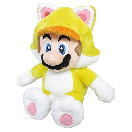 Sanei Super Mario 3D World Neko Cat Mario 9 "Peluche