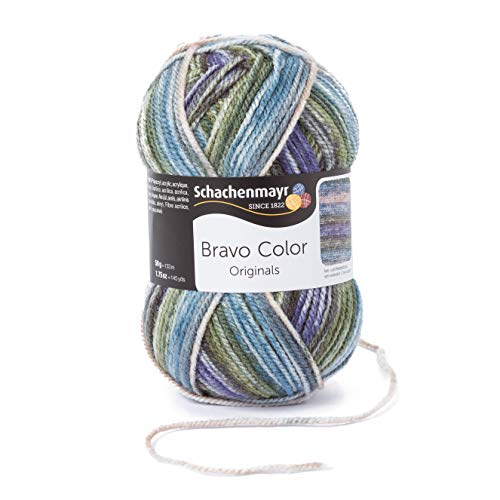 Schachenmayr Bravo Color, 50G moor Hilos Para Tejer A Mano