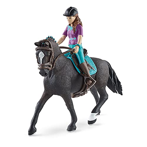 schleich HORSE CLUB 42541 — Lisa y Storm, 10 Piezas — Incluye Jinete y Caballo — Animales de Juguete Coleccionables — Set de Caballos — Juguetes para Niños de 5 Años o Más