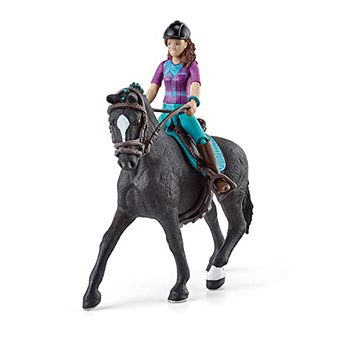 schleich HORSE CLUB 42541 — Lisa y Storm, 10 Piezas — Incluye Jinete y Caballo — Animales de Juguete Coleccionables — Set de Caballos — Juguetes para Niños de 5 Años o Más