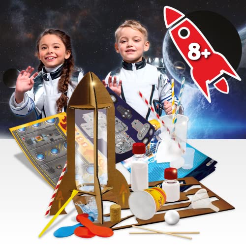 Science4you - Super Lanzador de Cohetes 13 Experimentos Niños: Haz Tus Cohetes Cientificos y lánzalos hasta 20 Metros de Altura; Juegos para Exterior, Juegos Educativos para Niños 8+ Años (80003470)