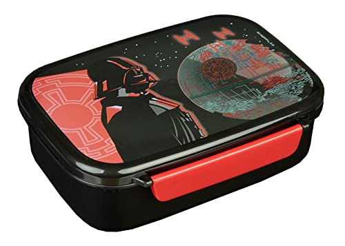 Scooli Fiambrera para niños con inserto extraíble – Star Wars – Fiambrera para jardín de infancia – Darth Vader Sandwichera Escuela – Fiambrera de plástico sin BPA – Sandwichera – Fiambrera –