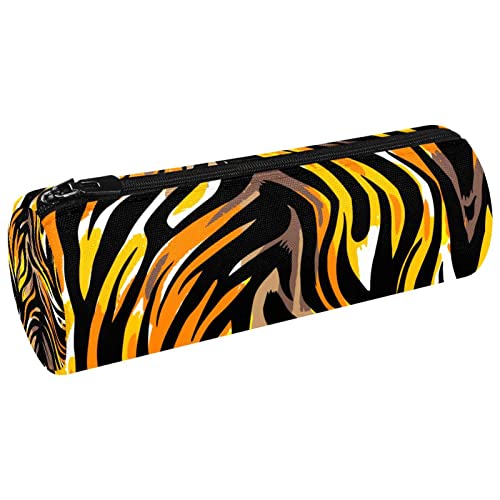 SELICO Estuche para lápices con diseño de Rayas de Tigre, Estuche para bolígrafos, organizadores para el Aula