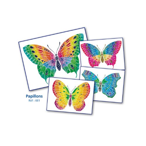 Sentosphere 3900661 - Aquarellum Mariposas Junior Colorear Dibujos para Colorear Juego de 4