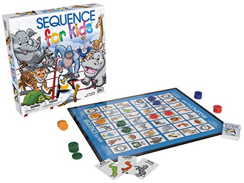 Sequence for Kids - El Juego de Estrategia No se Requiere Lectura de Jax, Multicolor, 11 Pulgadas (2-4 Jugadores)