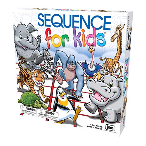 Sequence for Kids - El Juego de Estrategia No se Requiere Lectura de Jax, Multicolor, 11 Pulgadas (2-4 Jugadores)