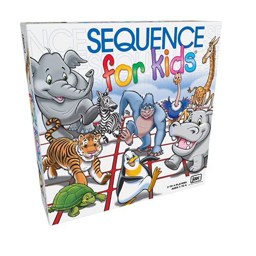 Sequence for Kids - El Juego de Estrategia No se Requiere Lectura de Jax, Multicolor, 11 Pulgadas (2-4 Jugadores)