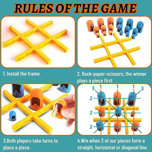 shallyong Tic TAC Toe, Tic TAC Toe 3D, Tic TAC Toe Gioco da Tavolo para Niños, Juegos de Mesa, Juegos de Estrategia