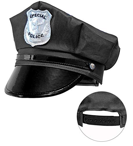 shoperama Camisa para hombre – Police Officer – Incluye gorro + esposas gratis Cop Policía Policía JAG, talla: XXL