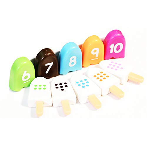 SHOTAY BENGKUI Digital Ice Candy Toy, Digital Ice Candy Ice Cream Number Match Game Toy Educación temprana Juguetes interactivos para Padres e Hijos para niños, bebés y niños pequeños