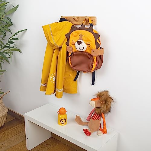 Sigikid Mochila infantil: resistente, ligera, apta para niños, para Kita, cuna, excursiones, ocio, para niños de 2 a 5 años, 5,2 l, Amarillo/León, 29x26x13 cm, Moderno