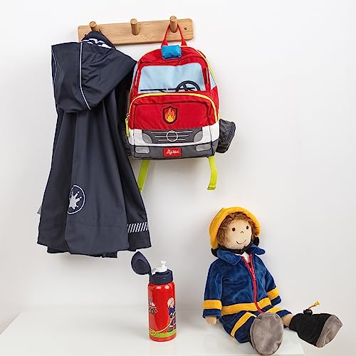 Sigikid, tractor, Mochila infantil Unisex niños, Coche de bomberos, 25x28x18 cm