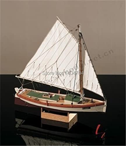 SIourso Kits De Modelo De Barco Kit De Construcción De Modelo De Barco Escala 1/35 Antiguo Barco De Pesca Americano Flattle Kits De Modelo