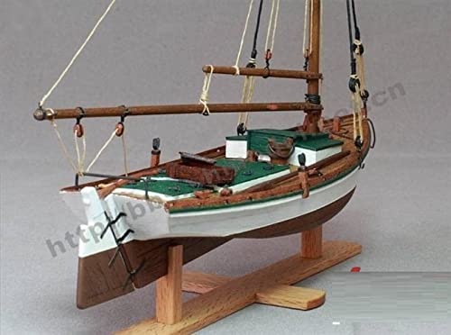 SIourso Kits De Modelo De Barco Kit De Construcción De Modelo De Barco Escala 1/35 Antiguo Barco De Pesca Americano Flattle Kits De Modelo