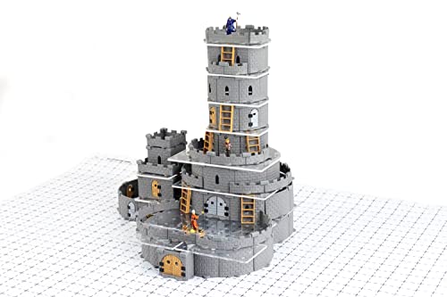 Sistema modular de castillo: juego de mesa y RPG Terrain para mazmorras y dragones, Pathfinder, castillos y cruzadas, 13ª edad, Runequest, Asunder, y más!,Juego de magos (más de 400 piezas)