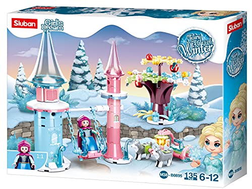 Sluban- Fairy Tales of Winter-Snowfield Swing 135pcs, M38-B0895, multicolor