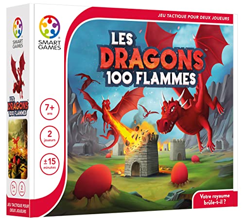 SmartGames Los Dragons 100 Llamas Gobierna el Reino – Juego de Estrategia – Juego de Estrategia para 2 jugadores – De 7 años