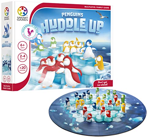 SmartGames - Penguins Huddle Up, Multiplayer Strategy Game, 2-4 Players, 6+ Years