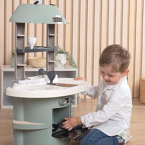 Smoby 7600312700 Cocina Infantil Nova con Colores y Diseño Actuales, Incluye horno, Fregadero, Zona de Cocinado y 13 Accesorios, Niños Niñas A Partir de 18 Meses