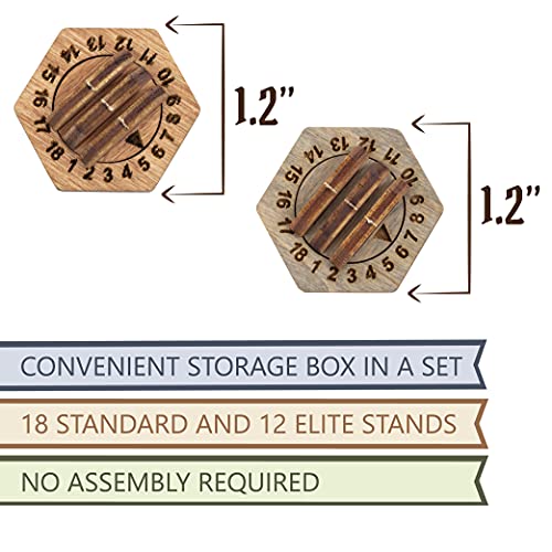 SMONEX Monster Stands - Soportes de 31 piezas compatibles con Gloomhaven - Soportes de juego de mesa con rastreador de salud para monstruos normales y de élite