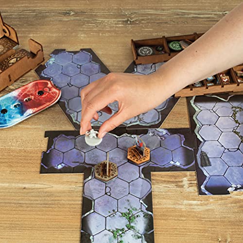 SMONEX Monster Stands - Soportes de 31 piezas compatibles con Gloomhaven - Soportes de juego de mesa con rastreador de salud para monstruos normales y de élite