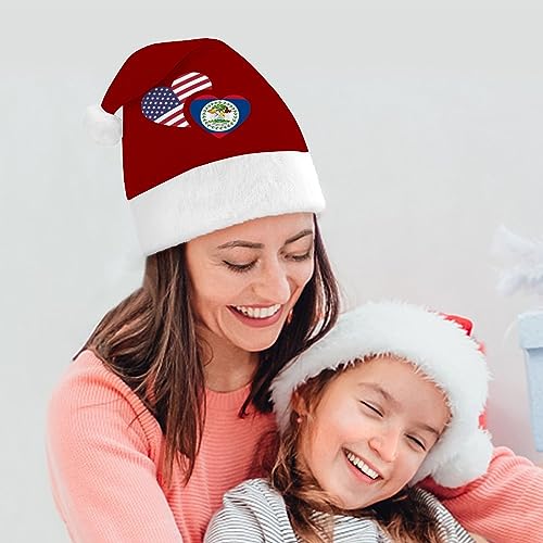 Sombrero de Navidad para adultos con bandera de Belice, para Navidad, Año Nuevo, regalo de fiesta festiva