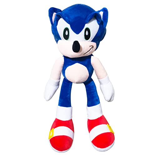 Sonic Plush Toy, Sonic Cute Tie, Sonic The Hedgehog Cute Toy, Sonic The Hedgehog Plush Regalos de cumpleaños, niñas, niños y bebés - Juguetes de Peluche para abrazar, Jugar y Dormir