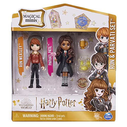 Spin Master Wizarding World Harry Potter Juego con Figuras coleccionables de Ron Weasley y Parvati Patil Juguetes para niños a Partir de 5 años (6064902)