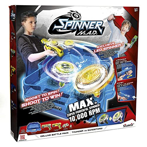 Spinner Mad Deluxe con 2 Pistolas 2 Trompos y Arena