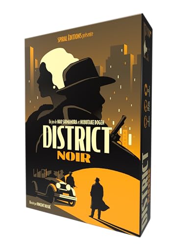 Spiral Editions - District Noir - Juego para 2 jugadores - Táctica y Maligna