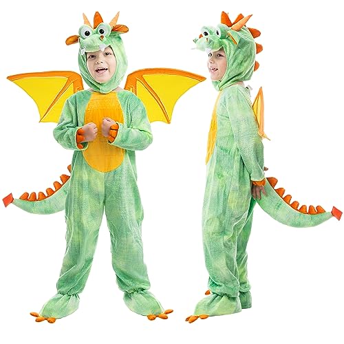 Spooktacular Creations Baby Dragon Costume Infant Deluxe Set with Toys for Kids Role Play (Toddler(3-4yrs))